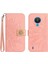 Nokia 1.4 Telefon Kapak Için Kılıf Darbeye Tpu Kabuk Pu Deri Kapak Çevirin (Yurt Dışından) 1