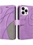 IPhone 15 Için Kılıf Pro Iki Renkli Dikiş Pu Deri Flip Folio Kılıf ile (Yurt Dışından) 1