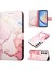 Samsung Galaxy A35 5g Pu Deri Mermer Desen Kickstand Cüzdan (Yurt Dışından) 1