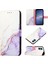 Sony Xperia 5 V Pu Deri Mermer Desen Cüzdan Kickstand Için Kılıf (Yurt Dışından) 1