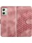 Motorola Moto G54 5g Manyetik Kart Tutucu Geometrik Desen Pu (Yurt Dışından) 1