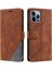 IPhone 15 Için Kılıf Pro Max Darbeye Pu Deri Manyetik Cüzdan Çevir Kart (Yurt Dışından) 1