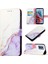 Motorola Moto G34 Kickstand Pu Deri Cüzdan Mermer Desen (Yurt Dışından) 1