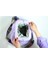 Lila Kadife Ipli Şık Clutch Çanta 5