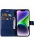 Iphone 15 Için Flip Case Artı Klasik Düz Renk Iş Cüzdan Telefon (Yurt Dışından) 5