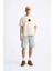 Bisiklet Yaka Syzygy Yazılı Oversize Ekru Erkek T-Shirt 3
