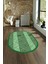 Dijital Kaymaz Yıkanabilir Jüt-Hasır Desen Oval Yolluk Mutfak Salon Halısı, N-O-Jüt-02-Yeşil, 3