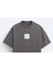 Bisiklet Yaka Syzygy Yazılı Oversize Füme Erkek T-Shirt 2