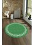 Dijital Kaymaz Yıkanabilir Jüt-Hasır Desen Yuvarlak Yolluk Mutfak Salon Halısı, N-Y-Jüt-14-Yeşil, 3