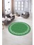 Dijital Kaymaz Yıkanabilir Jüt-Hasır Desen Yuvarlak Yolluk Mutfak Salon Halısı, N-Y-Jüt-14-Yeşil, 4