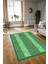 Dijital Baskılı Kaymaz Yıkanabilir Jüt-Hasır Desen Yolluk Mutfak Salon Halısı, N-Jüt-02-Yeşil, 2