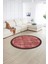 Dijital Kaymaz Yıkanabilir Jüt-Hasır Desen Yuvarlak Yolluk Mutfak Salon Halısı, N-Y-Jüt-16-Kırmızı, 1