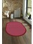 Dijital Kaymaz Yıkanabilir Jüt-Hasır Desen Oval Yolluk Mutfak Salon Halısı, N-O-Jüt-03-Kırmızı, 3