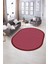 Dijital Kaymaz Yıkanabilir Jüt-Hasır Desen Oval Yolluk Mutfak Salon Halısı, N-O-Jüt-03-Kırmızı, 4