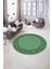 Dijital Kaymaz Yıkanabilir Jüt-Hasır Desen Yuvarlak Yolluk Mutfak Salon Halısı, N-Y-Jüt-19-Yeşil, 4