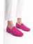 Kadın Süet Loafer & Babet Fuşya -MCMNG2103-FS 1