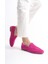 Kadın Süet Loafer & Babet Fuşya -MCMNG2103-FS 3