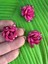 2x2 cm 3 Adet Boncuklu Pembe Çiçek Arma Dikiş Giyim Aksesuarı 1