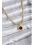 Shopzum Shopzum Shopzum Shopzum Shopzum 316L Çelik Shopzum Gold Renk Italyan Zincir Model Işleme Detay Kadın Kolye 1