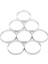 8 Adet Paslanmaz Çelik Tart Halkası, Isıya Dayanıklı Delikli Kek Mus Halkası Yuvarlak Çift Haddelenmiş Tart Halkası Metal Kalıp 10 cm (Yurt Dışından) 1