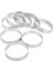 8 Adet Paslanmaz Çelik Tart Halkası, Isıya Dayanıklı Delikli Kek Mus Halkası Yuvarlak Çift Haddelenmiş Tart Halkası Metal Kalıp 10 cm (Yurt Dışından) 2