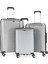 Ççs 5235 Roel Gümüş Polipropilen Valiz Seti Valiz Düzenleyici Hediyeli 1