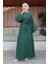 Oversize Balon Kol Elbise-Lara Kumaş 3