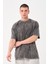 Erkek Bisiklet Yaka Oversize Yıkamalı T-Shirt 2