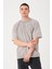 Erkek Bisiklet Yaka Oversize Yıkamalı T-Shirt 3