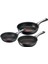 Döküm 6x Unlimitedone Indüksiyon Tabanlı 3'lü Tava Seti Tefal 20 24 28CM Yapışmaz Taban Granit 3 Pa 1