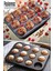 Teflon 12'li Cupcake-Mini Cheesecake ve Muffin Için Yanmaz Tepsi - Kek, Kurabiye, Turta ve Çörek Ka 2