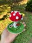 Sevimli Mantar Amigurumi Örgü Takı Aksesuar Yüzük Küpe Tutucu,örgü Mantar Takı Düzenleyici Organizer 1