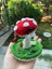Sevimli Mantar Amigurumi Örgü Takı Aksesuar Yüzük Küpe Tutucu,örgü Mantar Takı Düzenleyici Organizer 4