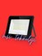 220 Volt 100 Watt Kırmızı Işık Slim LED Projektör IP65 1