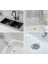 Main Shop 1 Adet Yapışkanlı Tek Kullanımlık Banyo Gider Saç Kıl Tutucu ve Mutfak Evye Çöp Ayırma Süzgeci 5