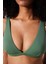 Basic Deep V Yeşil Bikini Üstü 3