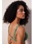 Basic Deep V Yeşil Bikini Üstü 4