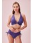Detaylı Parlak Bikini Üst 3