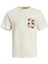 Jack & Jones Erkek T-Shirt Ekru 12255388 Joraruba Convo Pocket Tee Ss 1