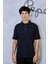 Erkek Pamuk Polo Yaka Büyük Beden Düz Battal T- Shirt 1