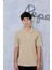 Erkek Pamuk Polo Yaka Büyük Beden Düz Battal T- Shirt 1