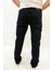 Milano 707-02 Blue Black Erkek Rahat Kalıp Düz Paça Likralı Kot Pantolon Laci 4