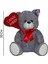 Anneler Gününe Özel Kalpli Ayı Peluş 50 cm 62050 2