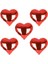 10 Inç Mini Kalp Folyo Balon Kırmızı 5 Adet 1