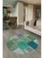 Dijital Kaymaz Yıkanabilir Patchwork Yuvarlak Balkon Mutfak Salon Halısı, N-Y-Patchwork-01-Yeşil, 2