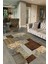 Dijital Baskı Kaymaz Taban Yıkanabilir Patchwork Yolluk Mutfak Salon Halısı, N-Patchwork-15-Kahve, 2
