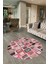 Dijital Kaymaz Yıkanabilir Patchwork Yuvarlak Balkon Mutfak Salon Halısı, N-Y-Patchwork-14-Kırmızı, 2