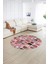 Dijital Kaymaz Yıkanabilir Patchwork Yuvarlak Balkon Mutfak Salon Halısı, N-Y-Patchwork-14-Kırmızı, 5