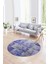 Dijital Kaymaz Yıkanabilir Patchwork Yuvarlak Balkon Mutfak Salon Halısı, N-Y-Patchwork-17-Mavi, 4