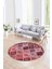 Dijital Kaymaz Yıkanabilir Patchwork Yuvarlak Balkon Mutfak Salon Halısı, N-Y-Patchwork-08-Kırmızı, 4